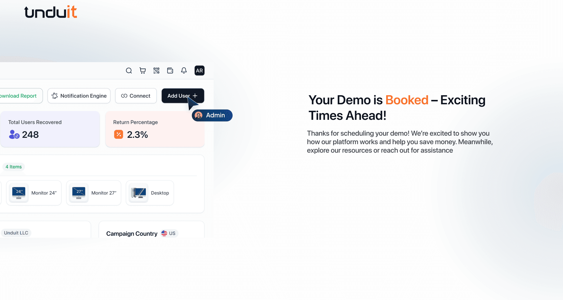 Unduit product work screenshot 17
